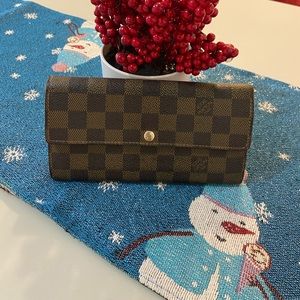 Louis Vuitton portefeuille Sarah damier ebene